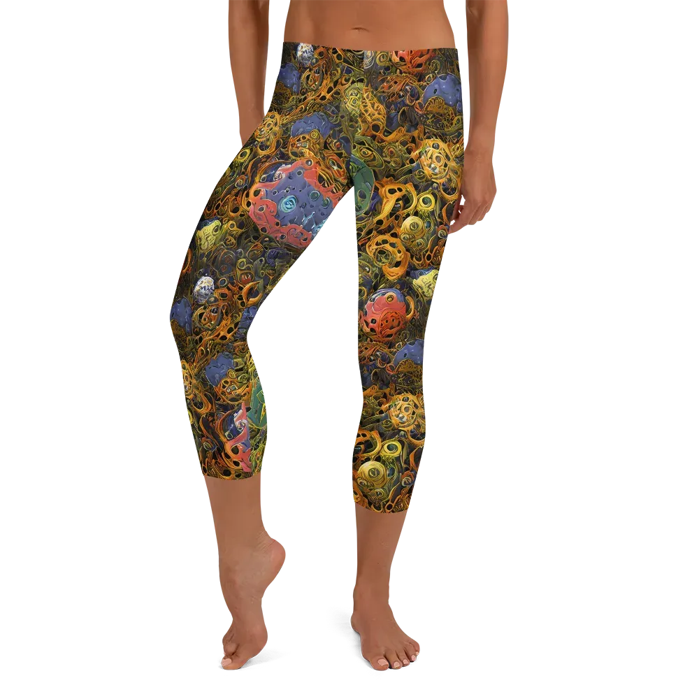 Chromatic Cauldron on Capri Leggings — Front