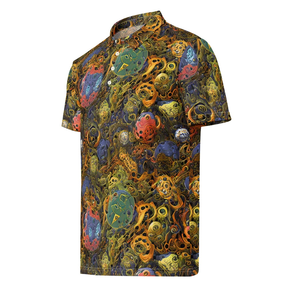 Chromatic Cauldron on Men's Slim Fit Polo Shirt — Left Front