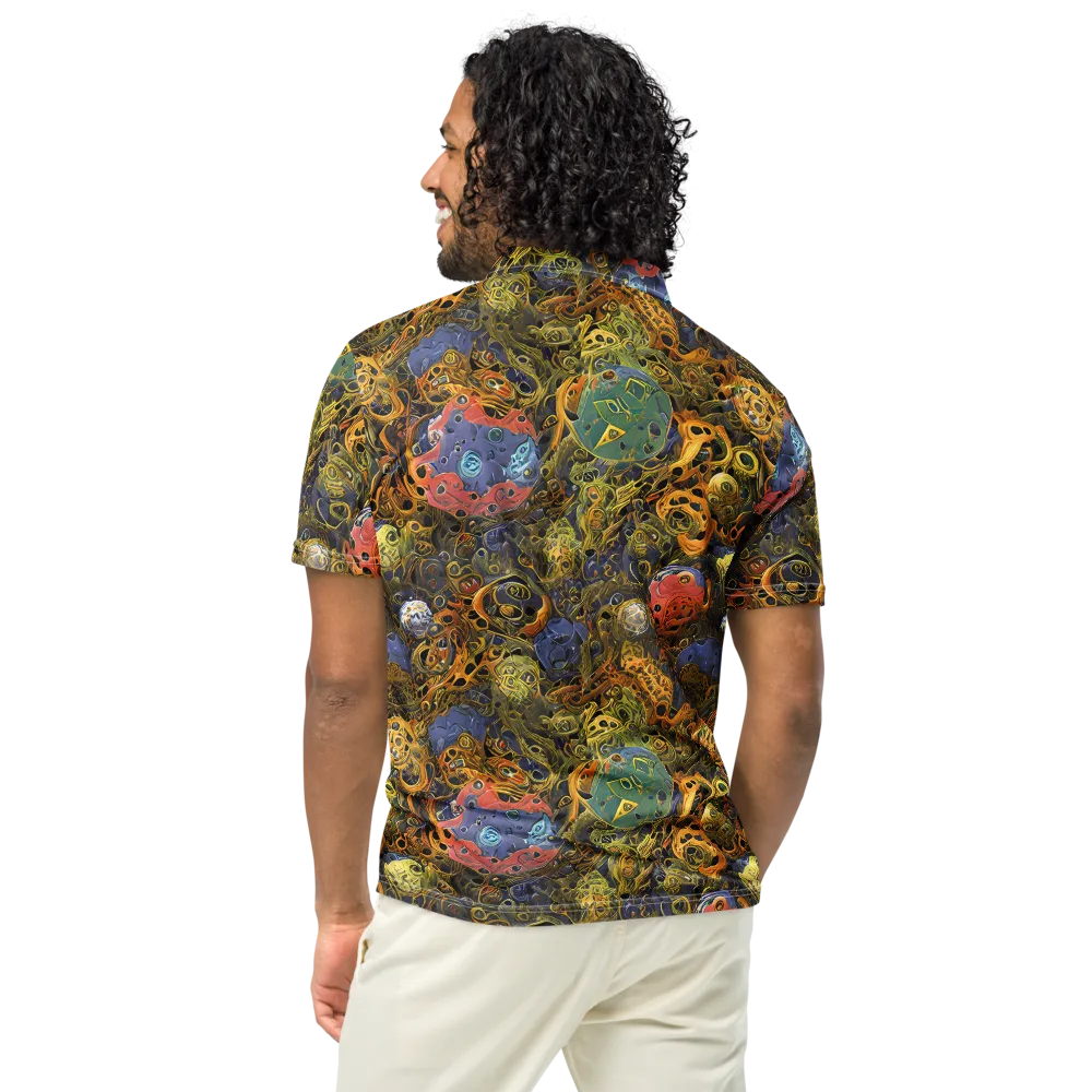 Chromatic Cauldron on Men's Slim Fit Polo Shirt — Back
