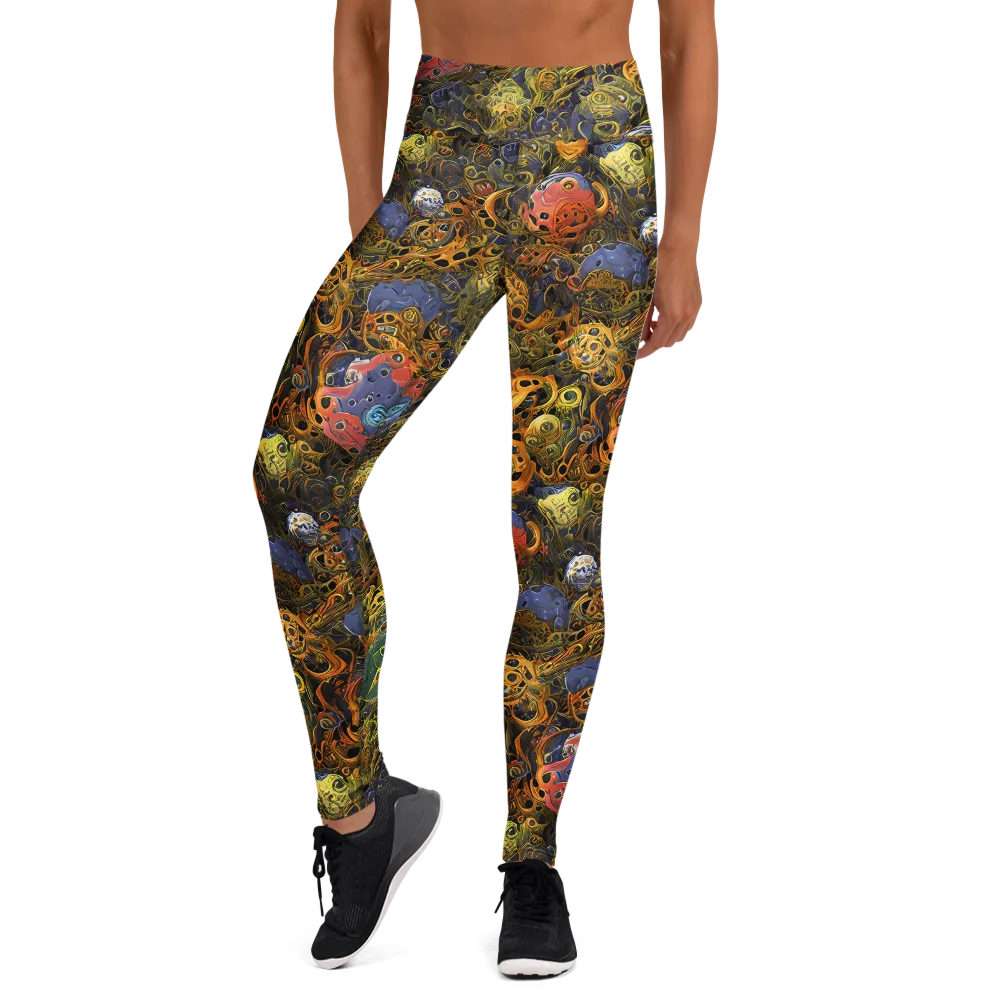 Chromatic Cauldron on Yoga Leggings — Front
