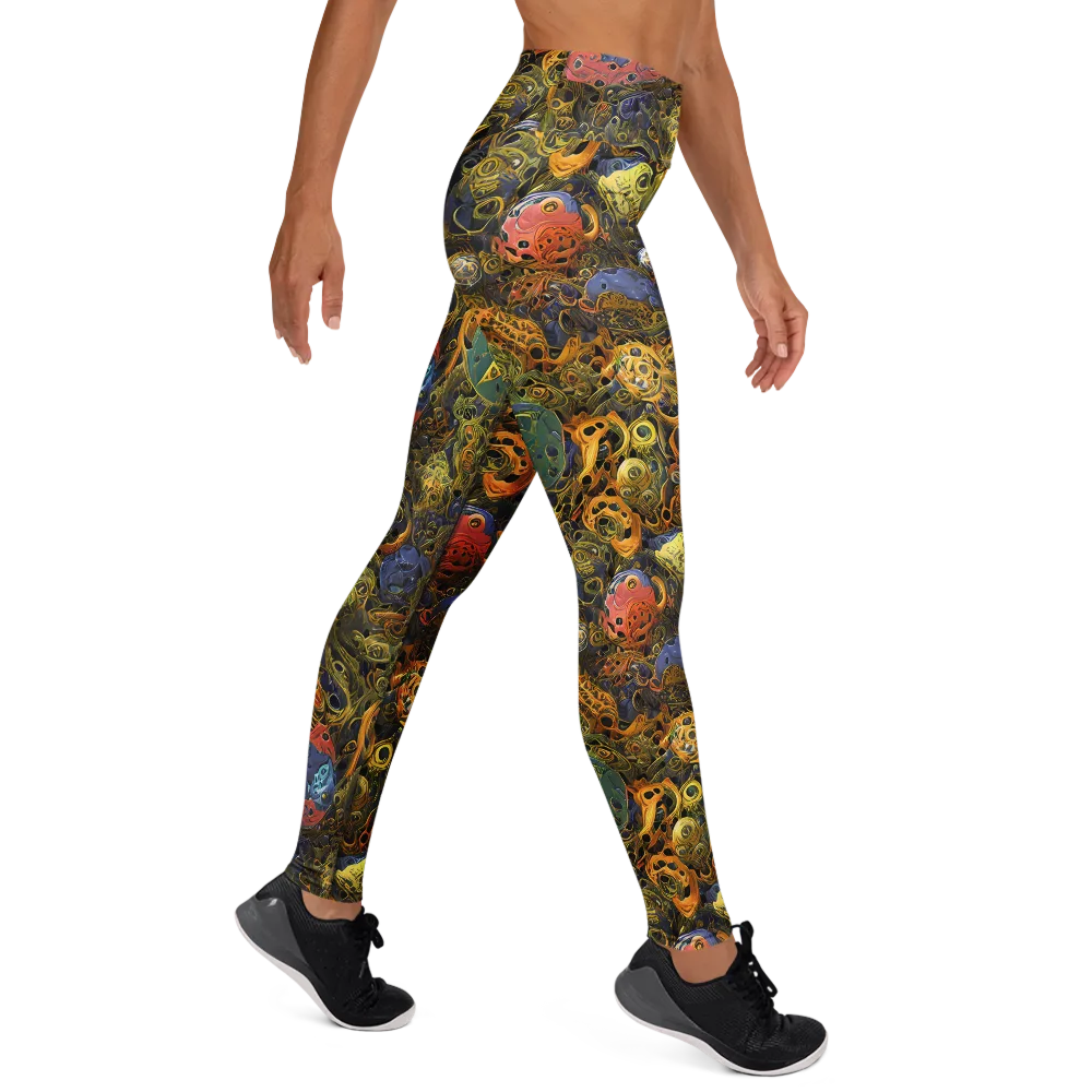 Chromatic Cauldron on Yoga Leggings — Right