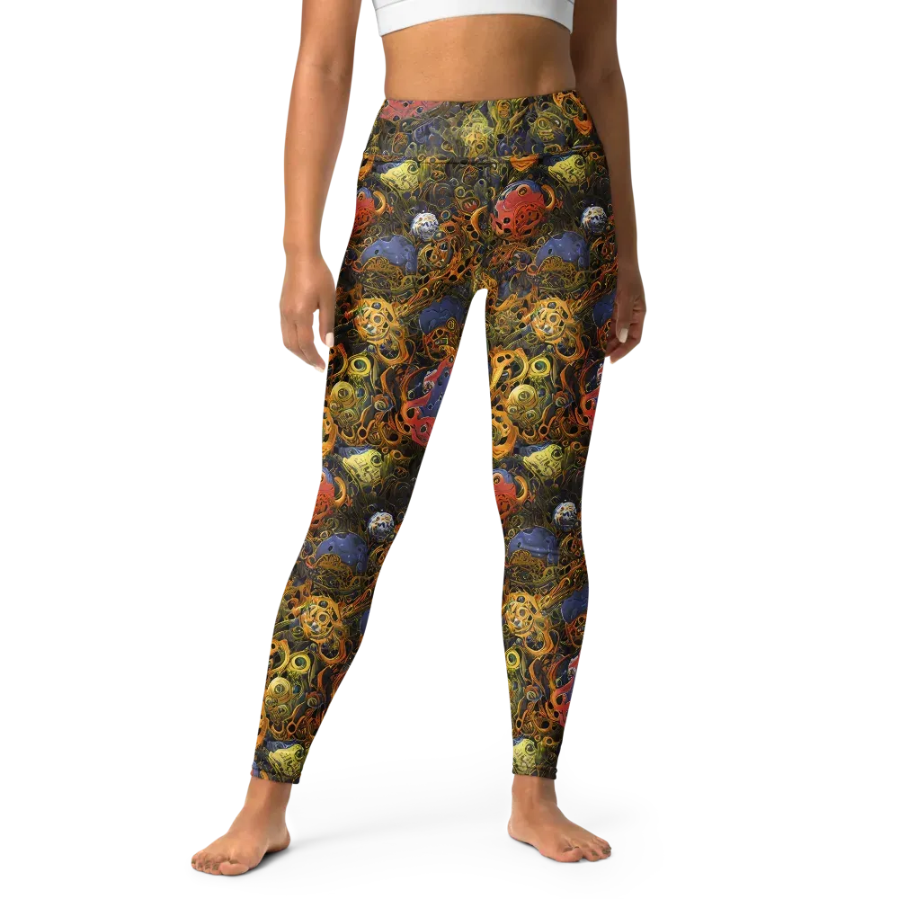 Chromatic Cauldron on Yoga Leggings — Front