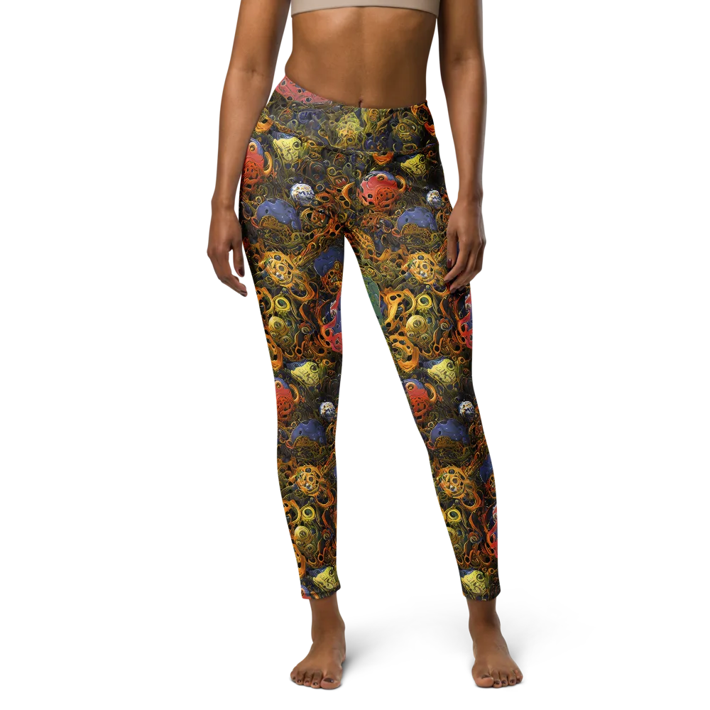 Chromatic Cauldron on Yoga Leggings — Front