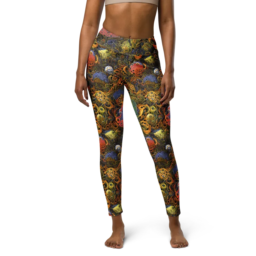 Chromatic Cauldron on Yoga Leggings — Front