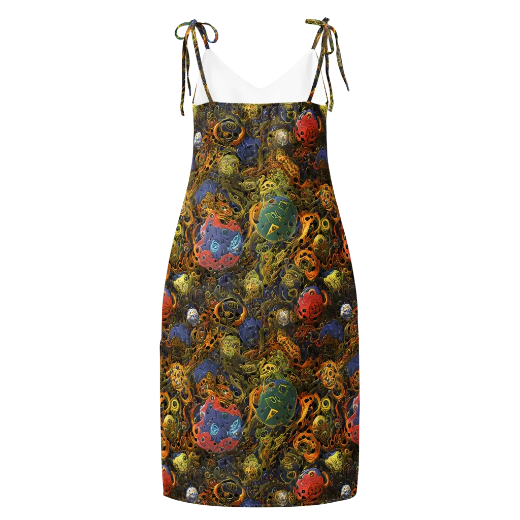 Chromatic Cauldron on Slip Dress — Back