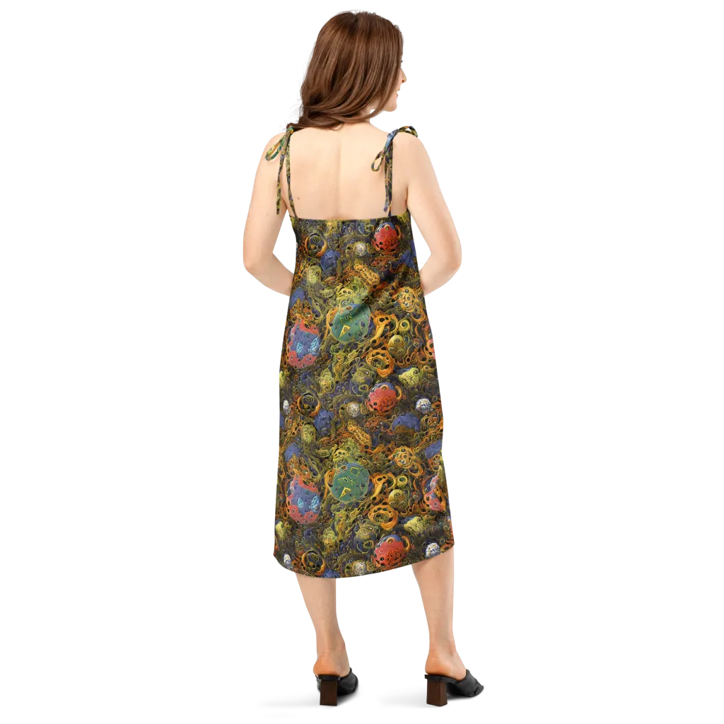 Chromatic Cauldron on Slip Dress — Back