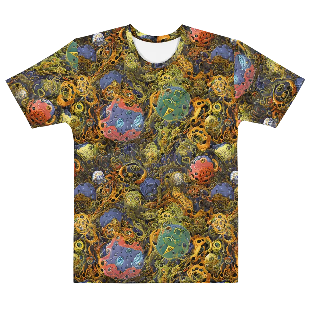 Chromatic Cauldron on Men's Cotton Crew Neck T-Shirt — Front