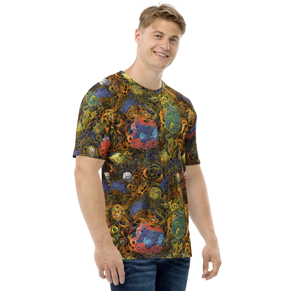 Chromatic Cauldron on Men's Crew Neck T-Shirt — Right