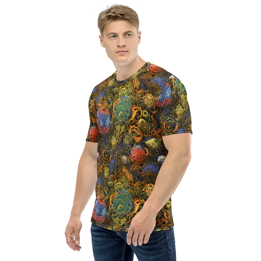 Chromatic Cauldron on Men's Crew Neck T-Shirt — Left