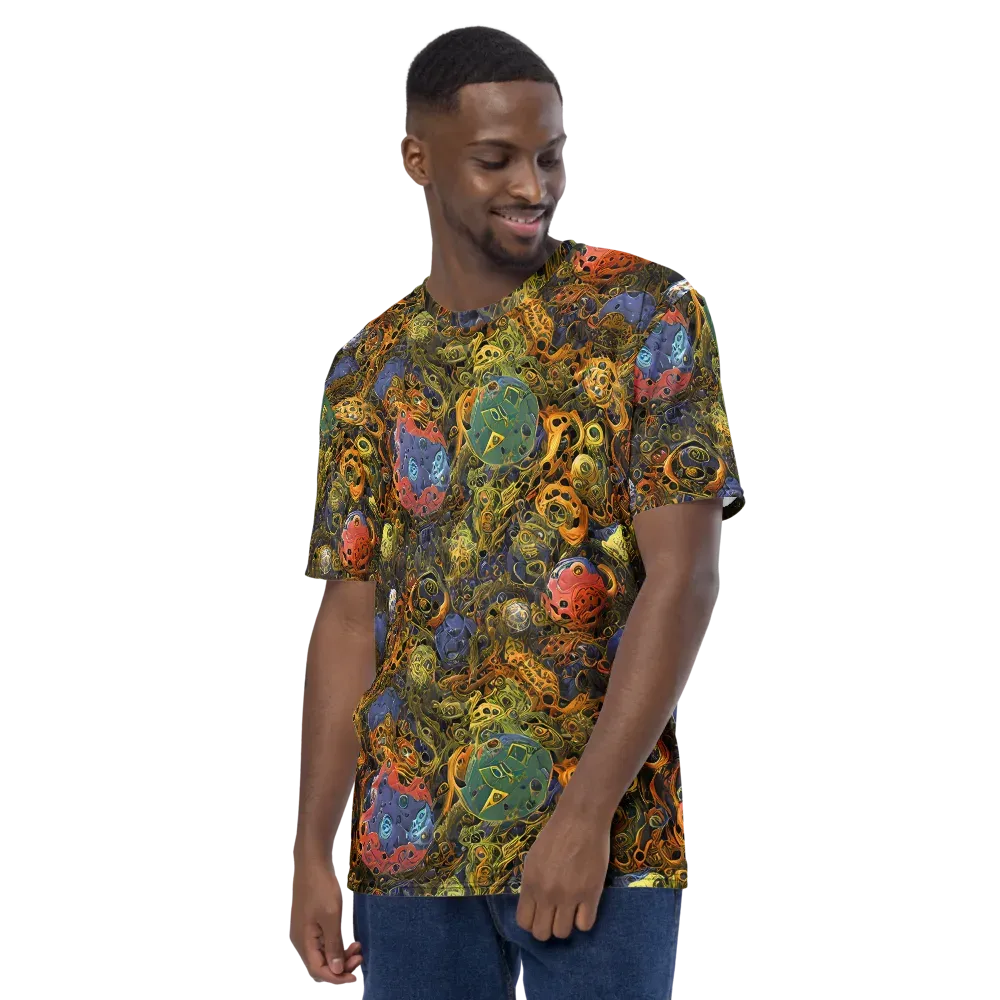 Chromatic Cauldron on Men's Crew Neck T-Shirt — Left