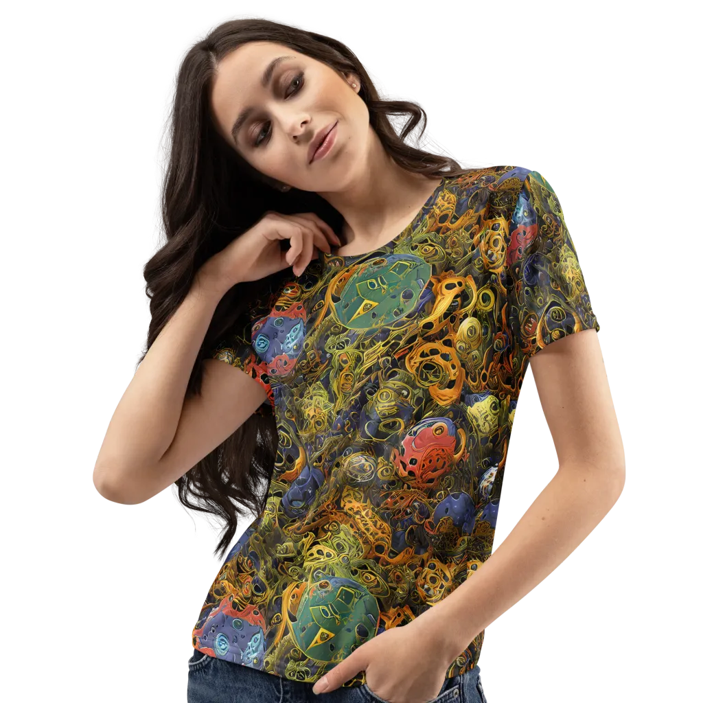 Chromatic Cauldron on Women's Crew Neck T-Shirt — Left Front
