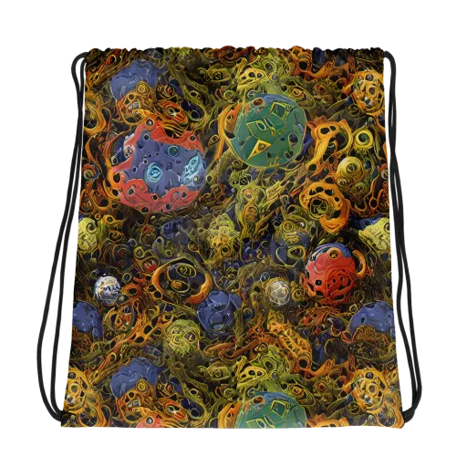 Chromatic Cauldron on a Drawstring Bag