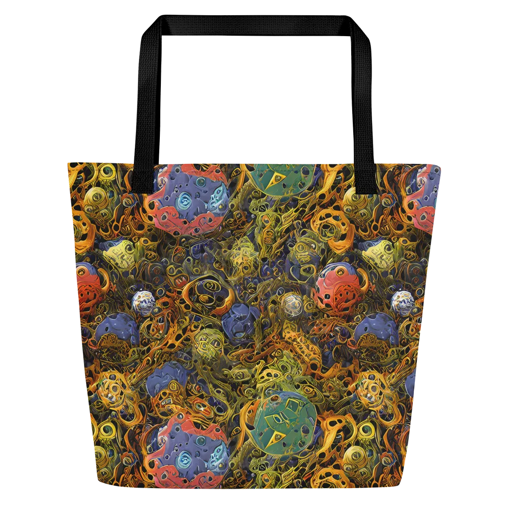 Chromatic Cauldron on Large Tote Bag W/ Pocket — Front