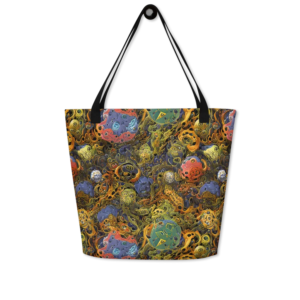 Chromatic Cauldron on Large Tote Bag W/ Pocket — Front