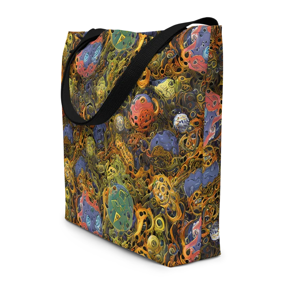 Chromatic Cauldron on Large Tote Bag W/ Pocket — Front