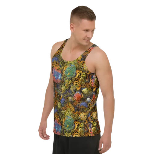 Chromatic Cauldron on a Men's Tank Top
