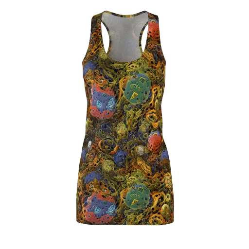 Chromatic Cauldron on a Racerback Dress