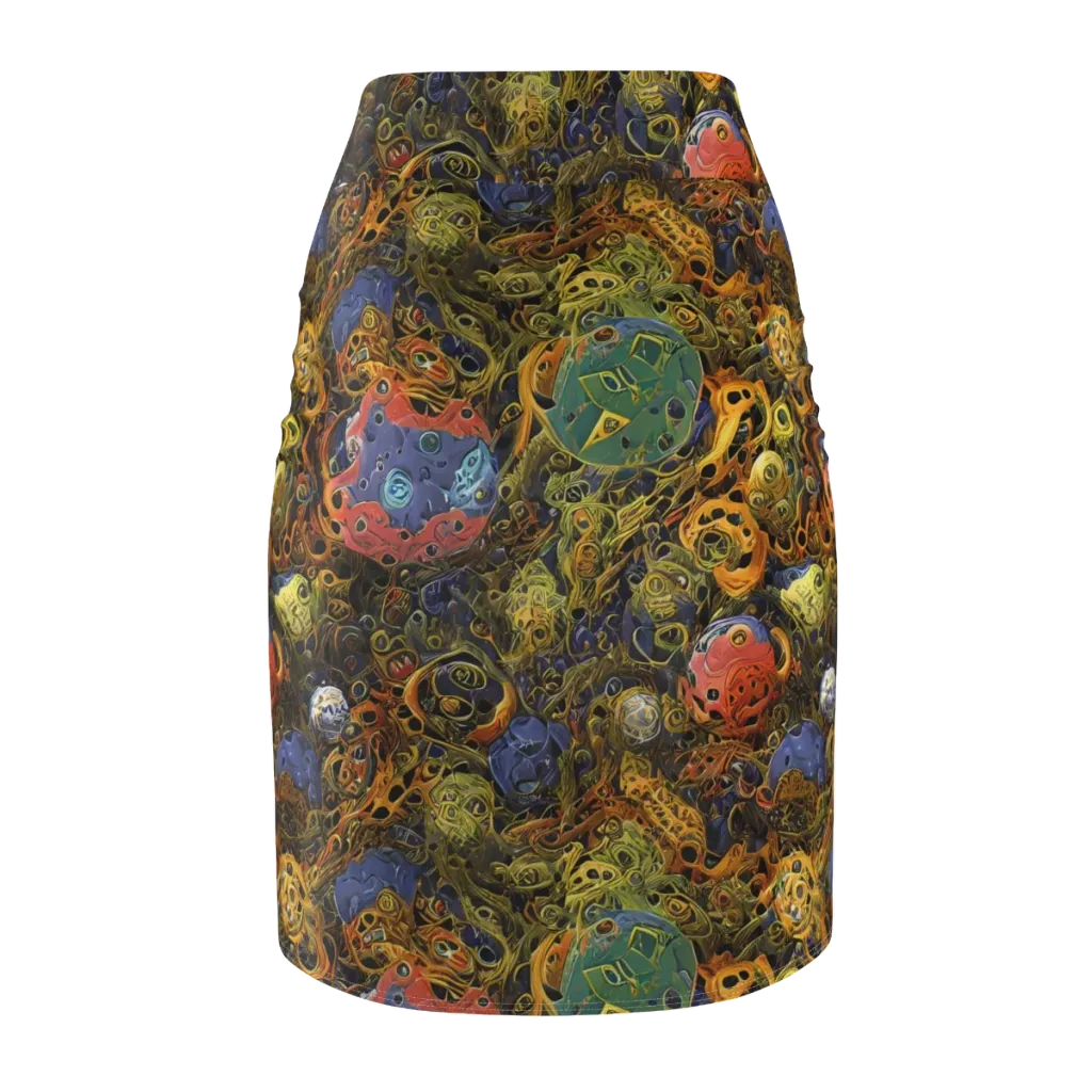 Chromatic Cauldron on Pencil Skirt — Back