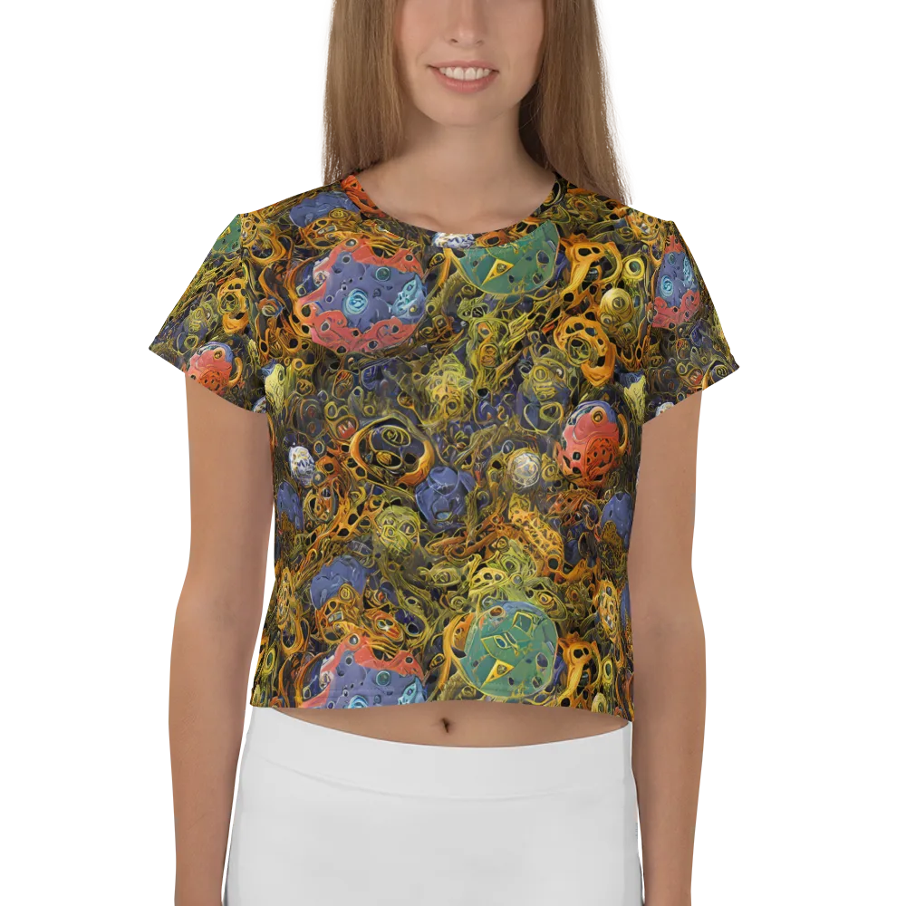 Chromatic Cauldron on Crop Tee — Front