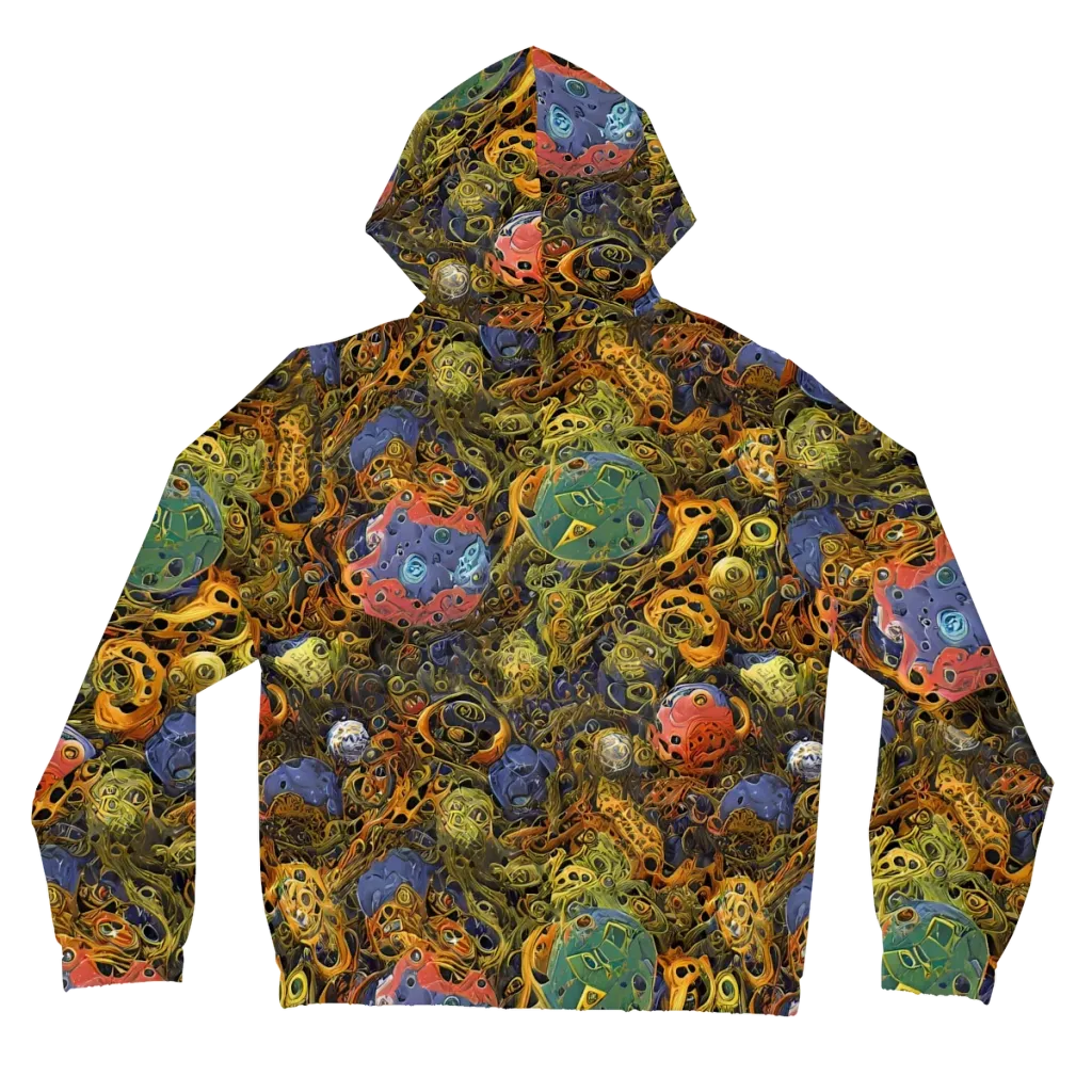 Chromatic Cauldron on Women's Full-Zip Hoodie — Back