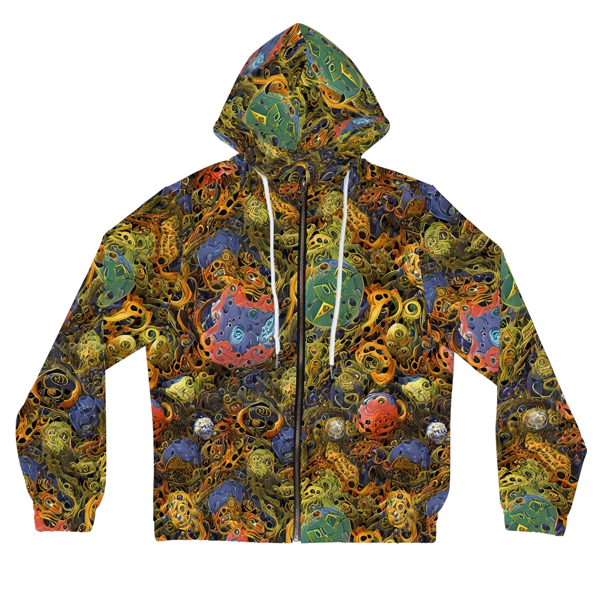 Chromatic Cauldron on Women's Full-Zip Hoodie — Front