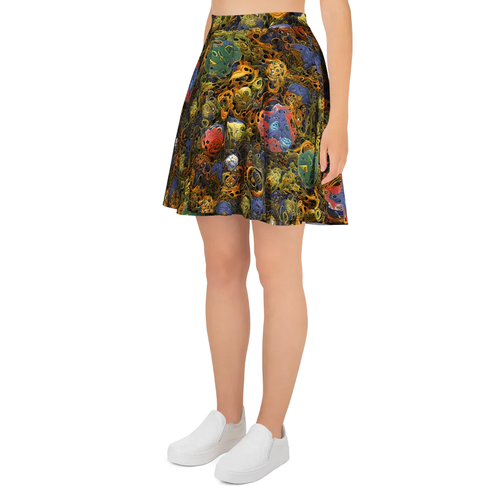 Chromatic Cauldron on Skater Skirt — Left