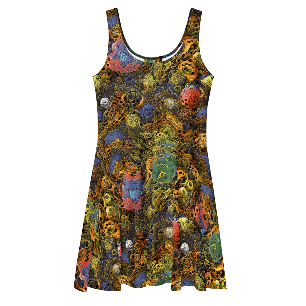 Chromatic Cauldron on Skater Dress — Front