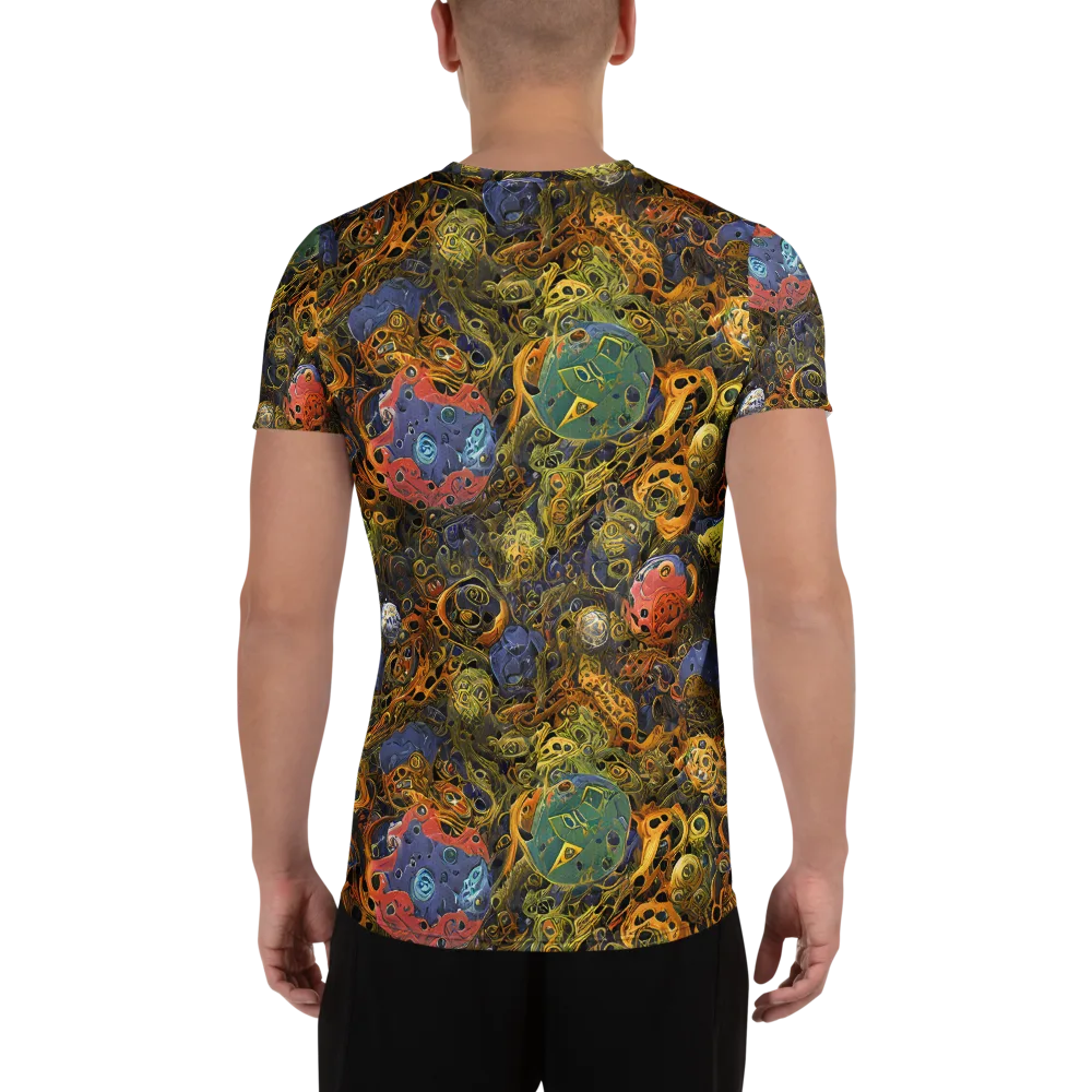 Chromatic Cauldron on Men's Athletic T-Shirt — Back