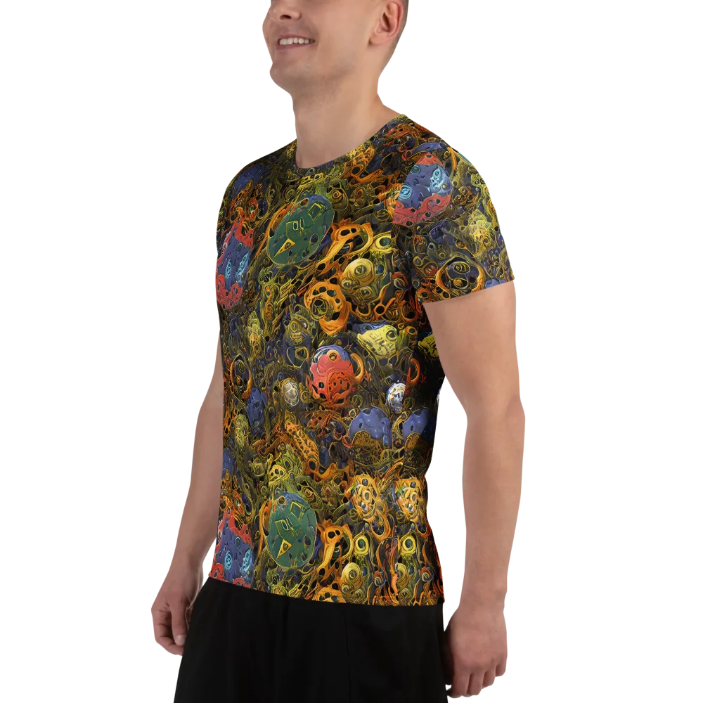Chromatic Cauldron on Men's Athletic T-Shirt — Left