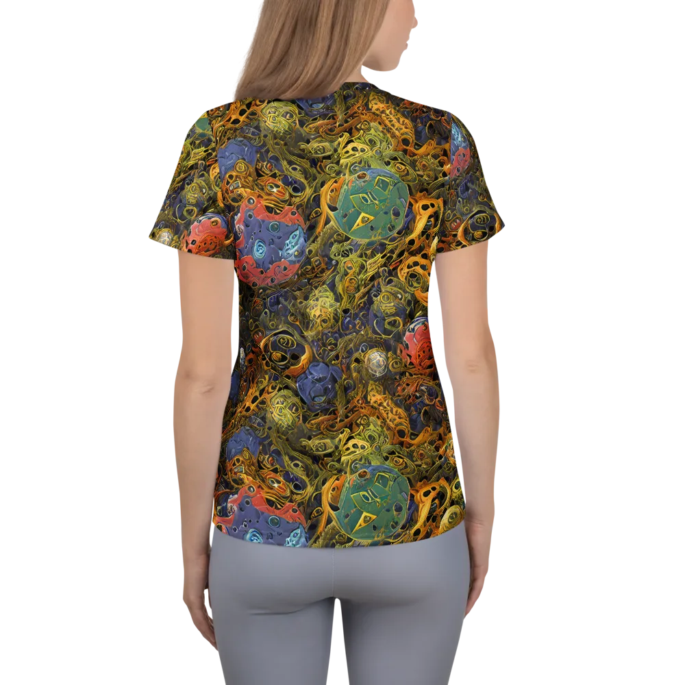 Chromatic Cauldron on Women's Athletic T-Shirt — Back