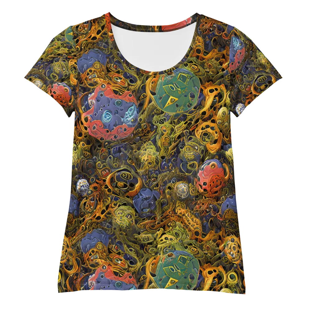 Chromatic Cauldron on Women's Athletic T-Shirt — Front