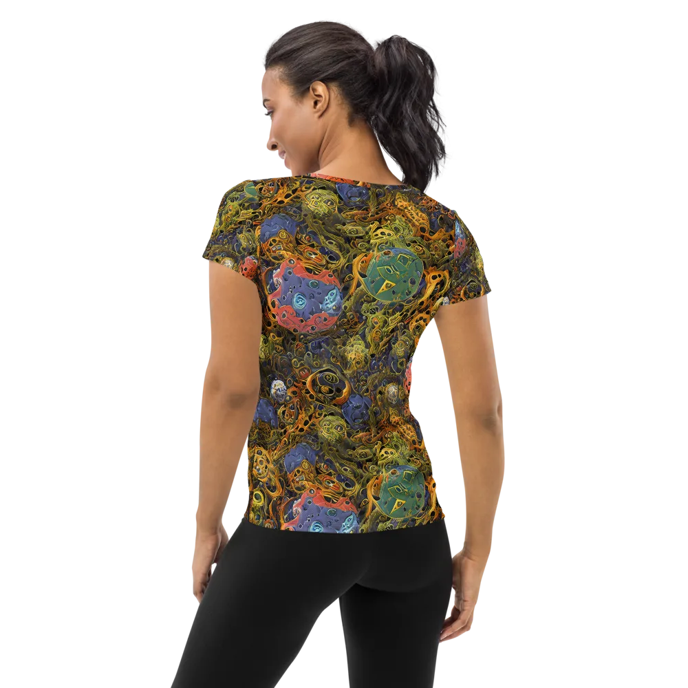 Chromatic Cauldron on Women's Athletic T-Shirt — Back