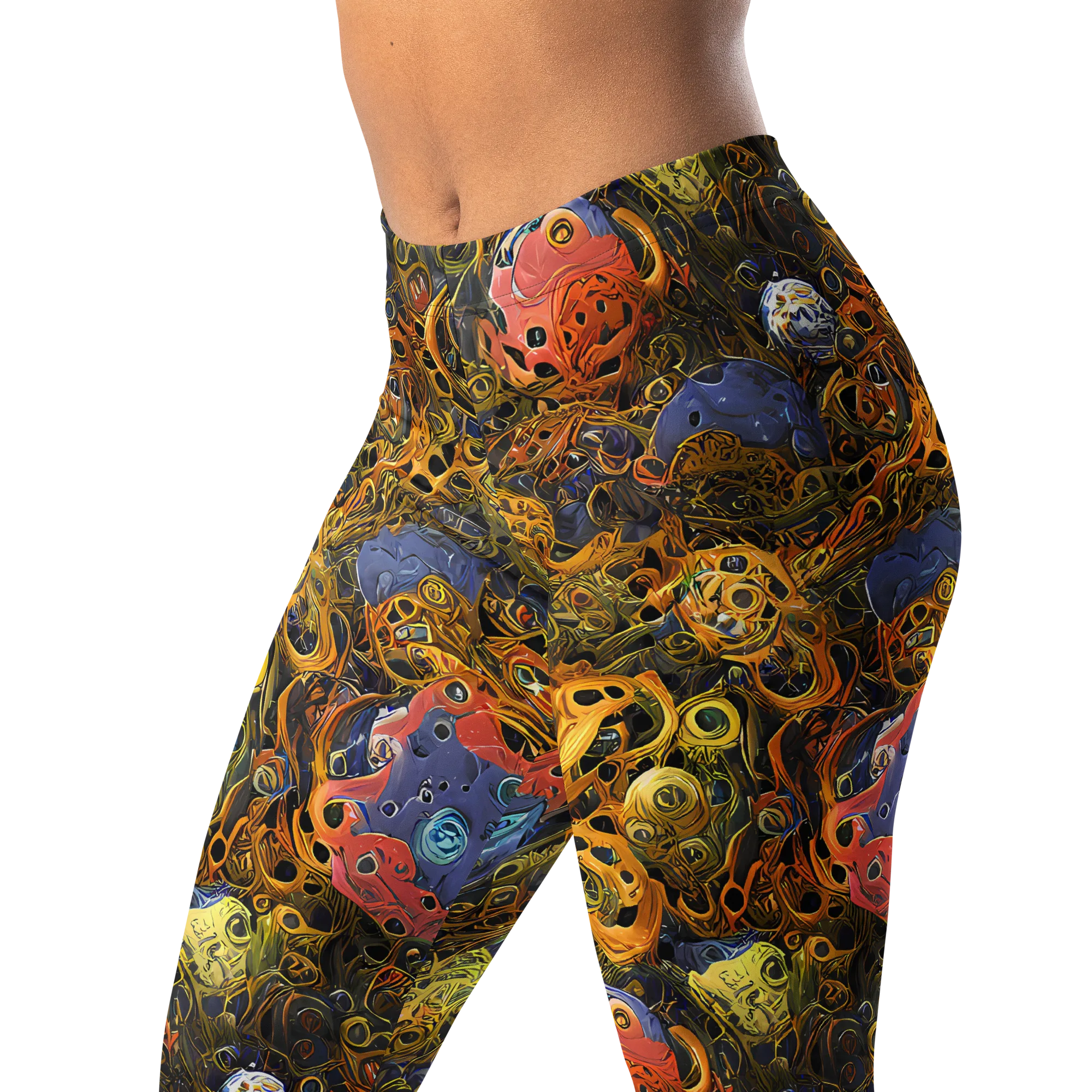 Chromatic Cauldron on Leggings — Left Front