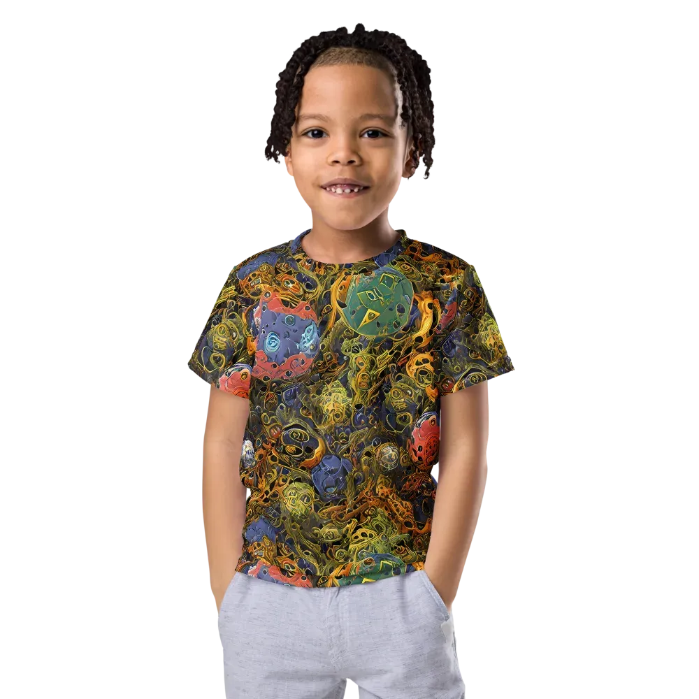 Chromatic Cauldron on Kids Crew Neck T-Shirt — Front