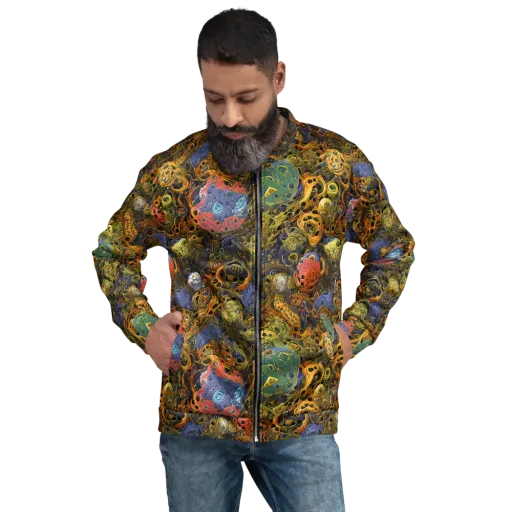 Chromatic Cauldron on a Bomber Jacket