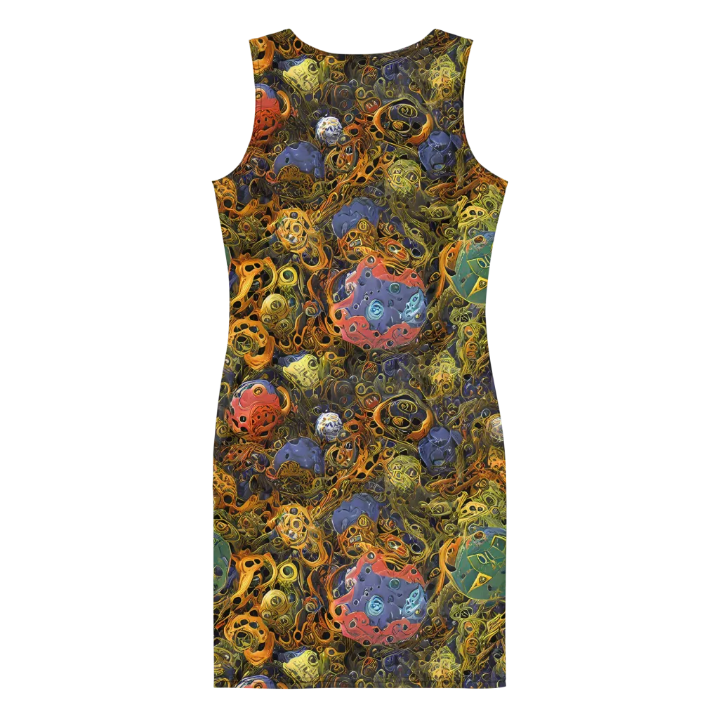 Chromatic Cauldron on Bodycon Dress — Back