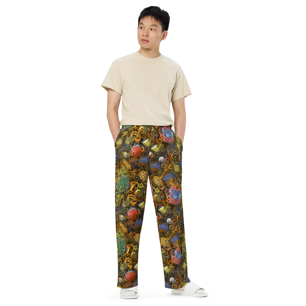 Chromatic Cauldron on Wide-Leg Pants — Front