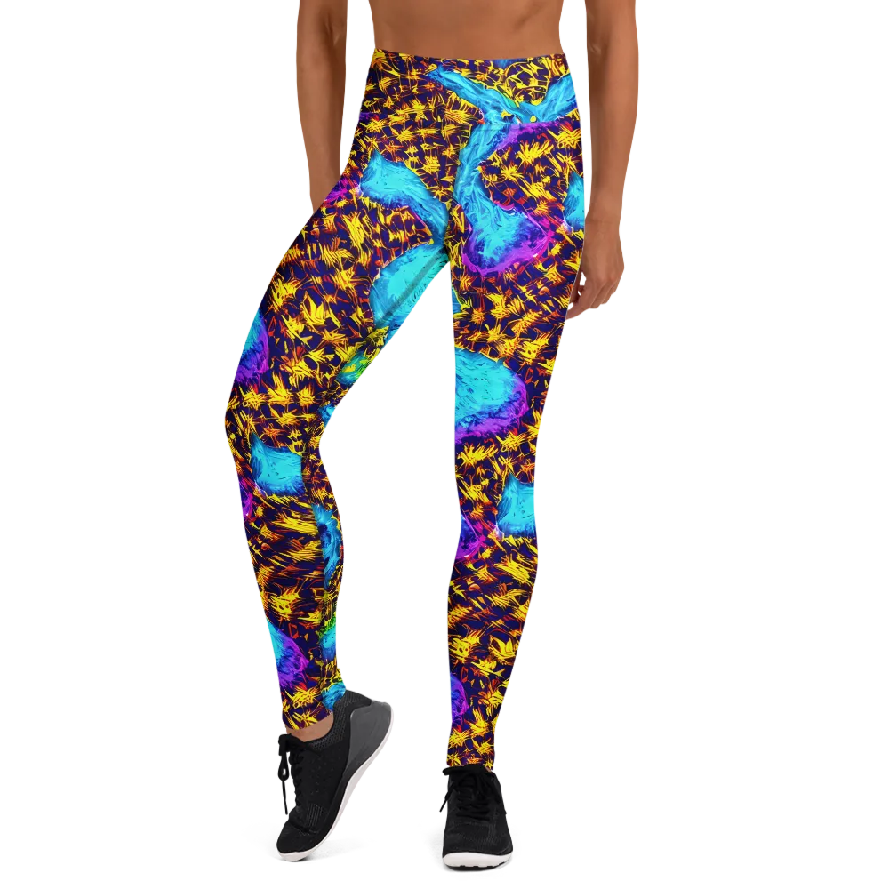 Wildfire Waters on Yoga Leggings — Front