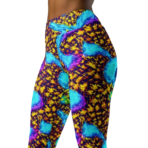 Wildfire Waters on a Yoga Leggings