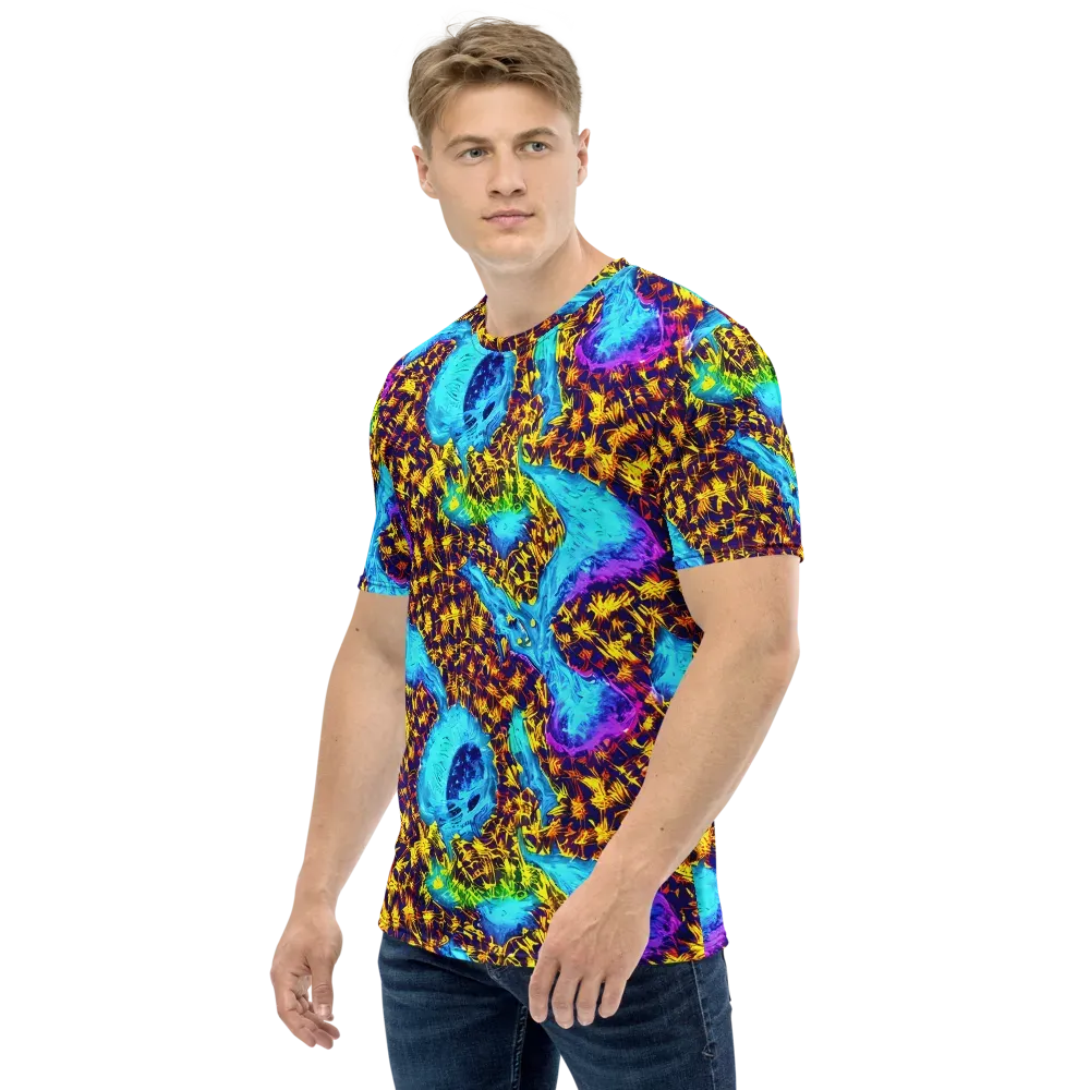 Wildfire Waters on Men's Crew Neck T-Shirt — Left