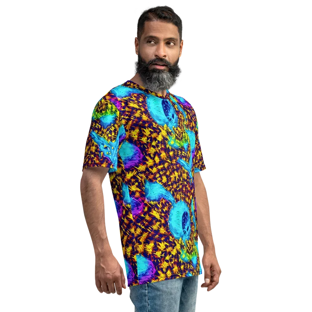 Wildfire Waters on Men's Crew Neck T-Shirt — Right