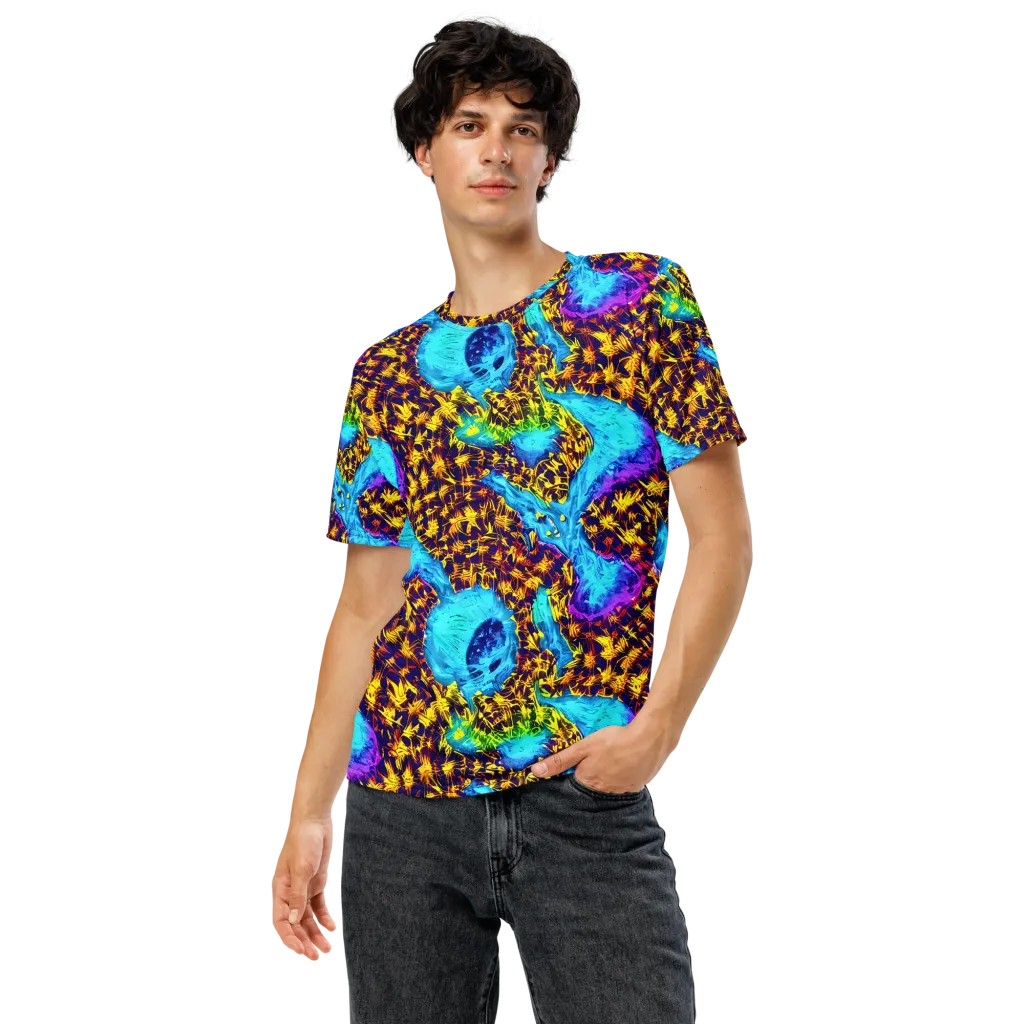 Wildfire Waters on Men's Crew Neck T-Shirt — Front