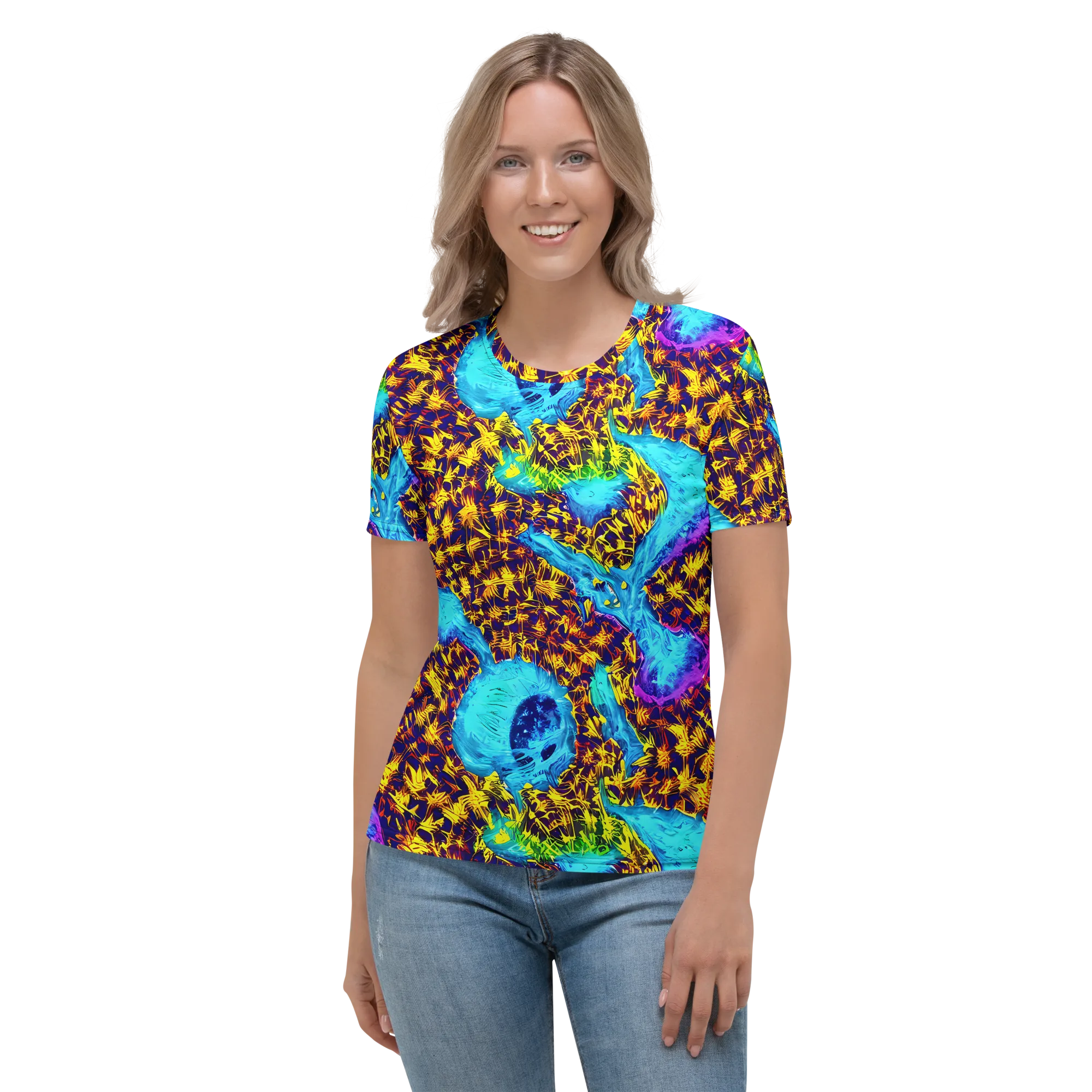 Wildfire Waters on Women's Crew Neck T-Shirt — Front