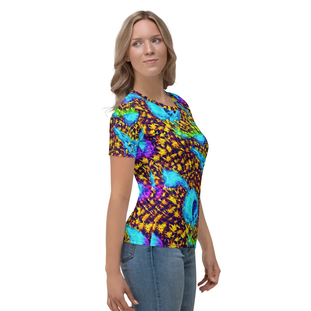 Wildfire Waters on Women's Crew Neck T-Shirt — Right