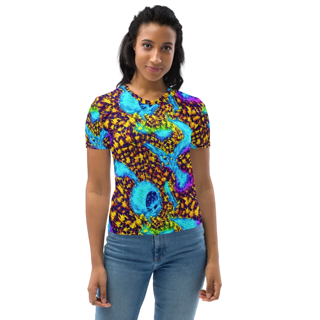 Wildfire Waters on Women's Crew Neck T-Shirt — Front
