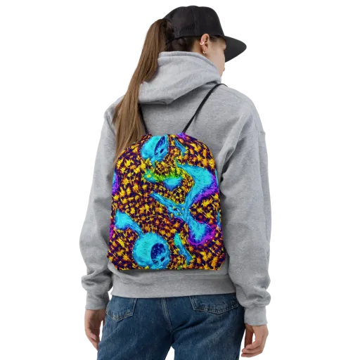 Wildfire Waters on a Drawstring Bag