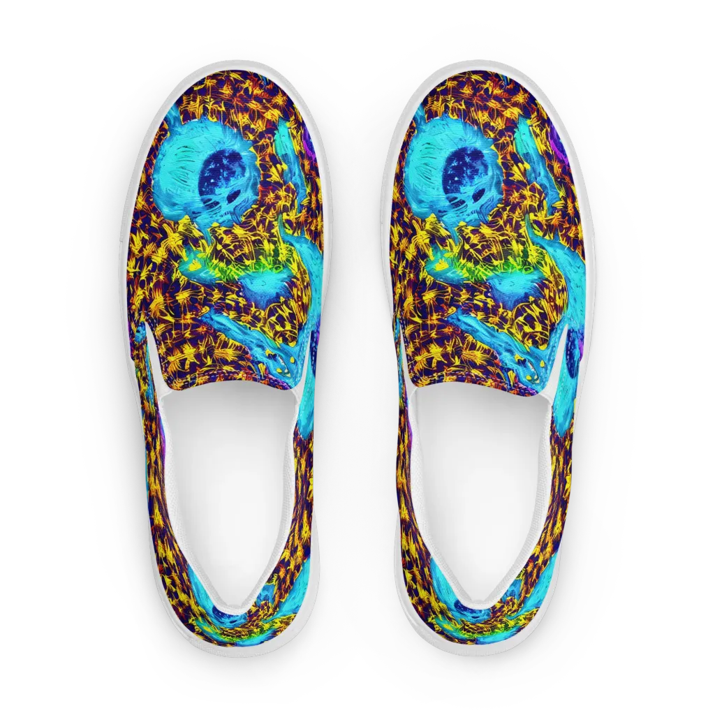 Wildfire Waters on Women's Slip-On Canvas Shoes — Front