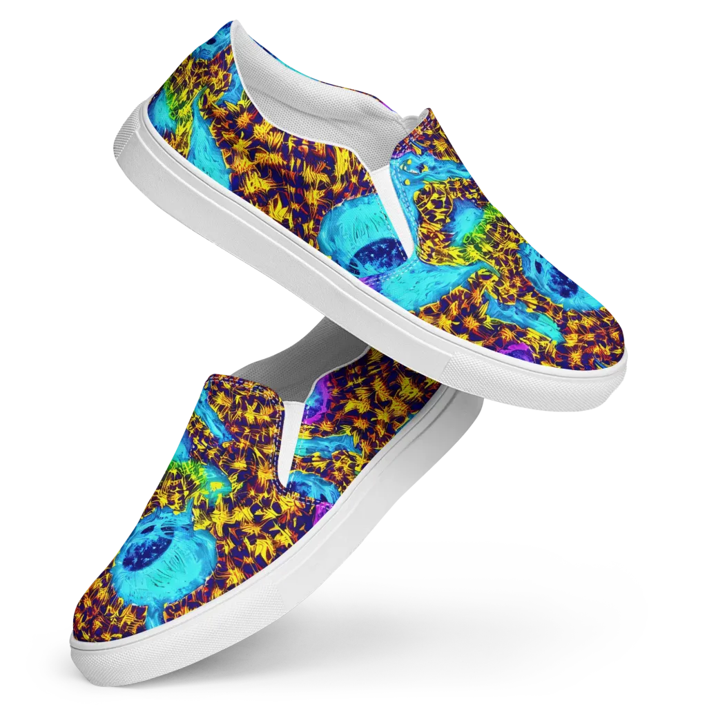 Wildfire Waters on Women's Slip-On Canvas Shoes — Front