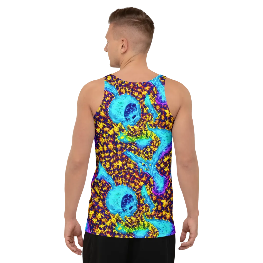 Wildfire Waters on Men's Tank Top — Back