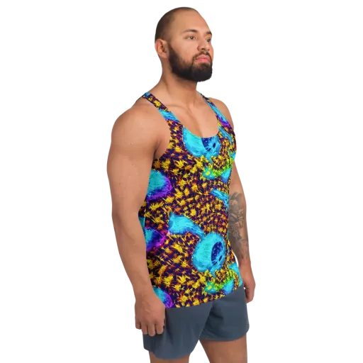 Wildfire Waters on a Men's Tank Top